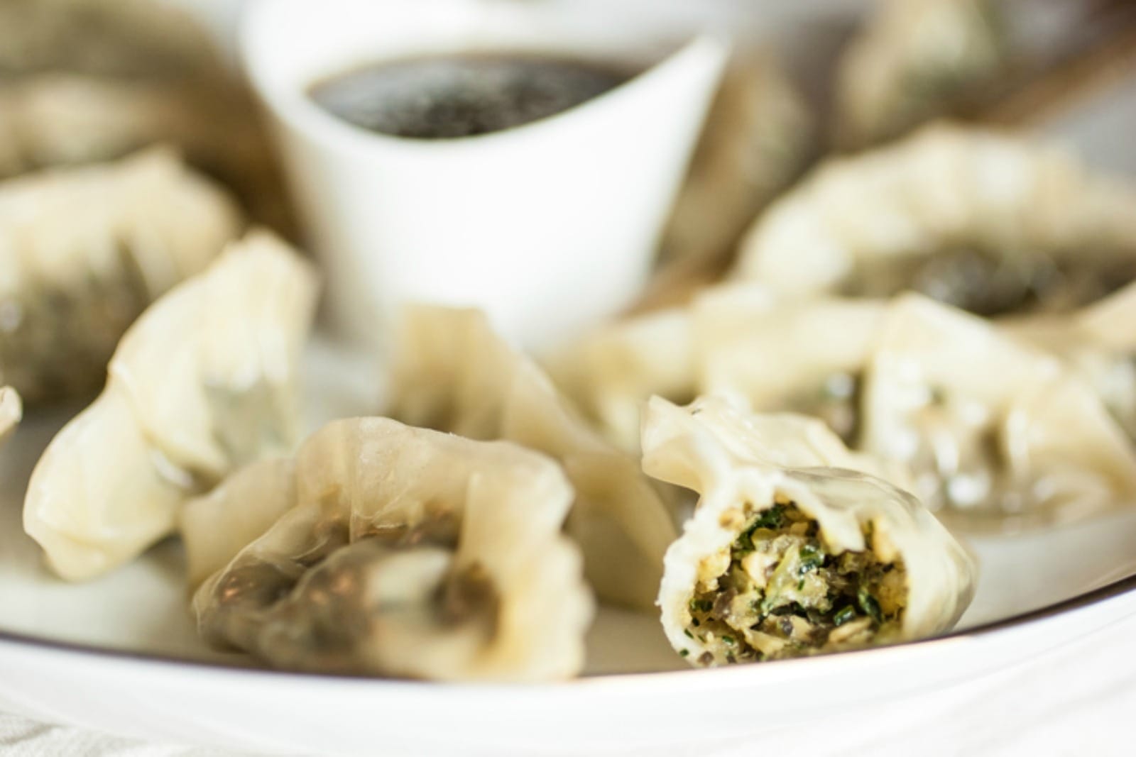 Tempeh & Kale Steamed Gyoza [Vegan]