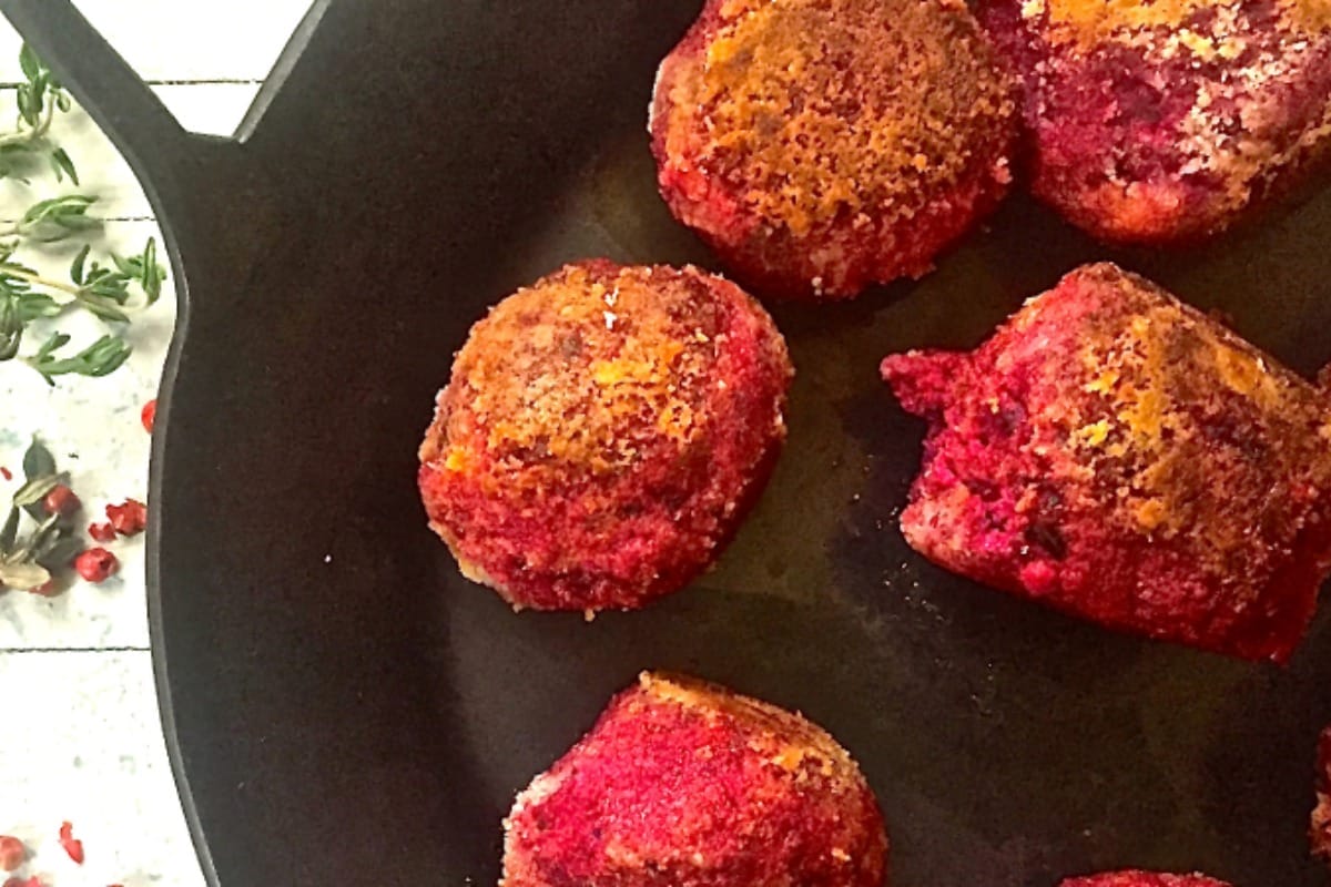 Vegan Swedish Meatballs with Rosé Pepper and Thyme [Vegan, Gluten-Free]