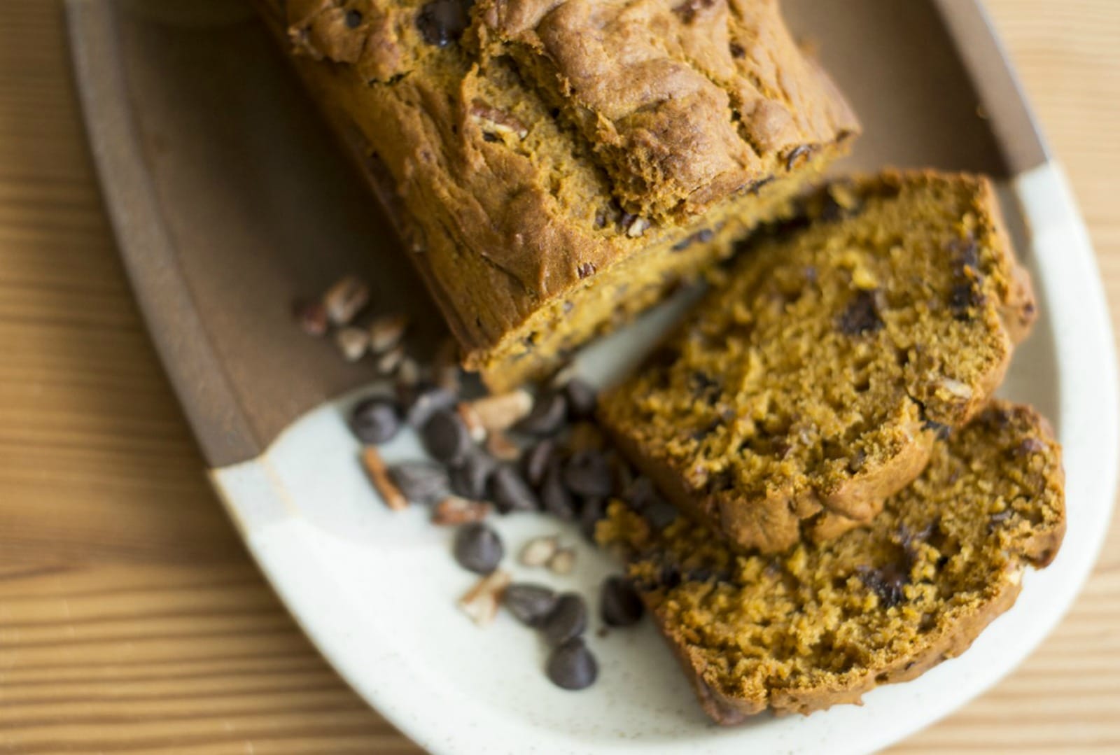 Chocolate Chip Pecan Pumpkin Bread