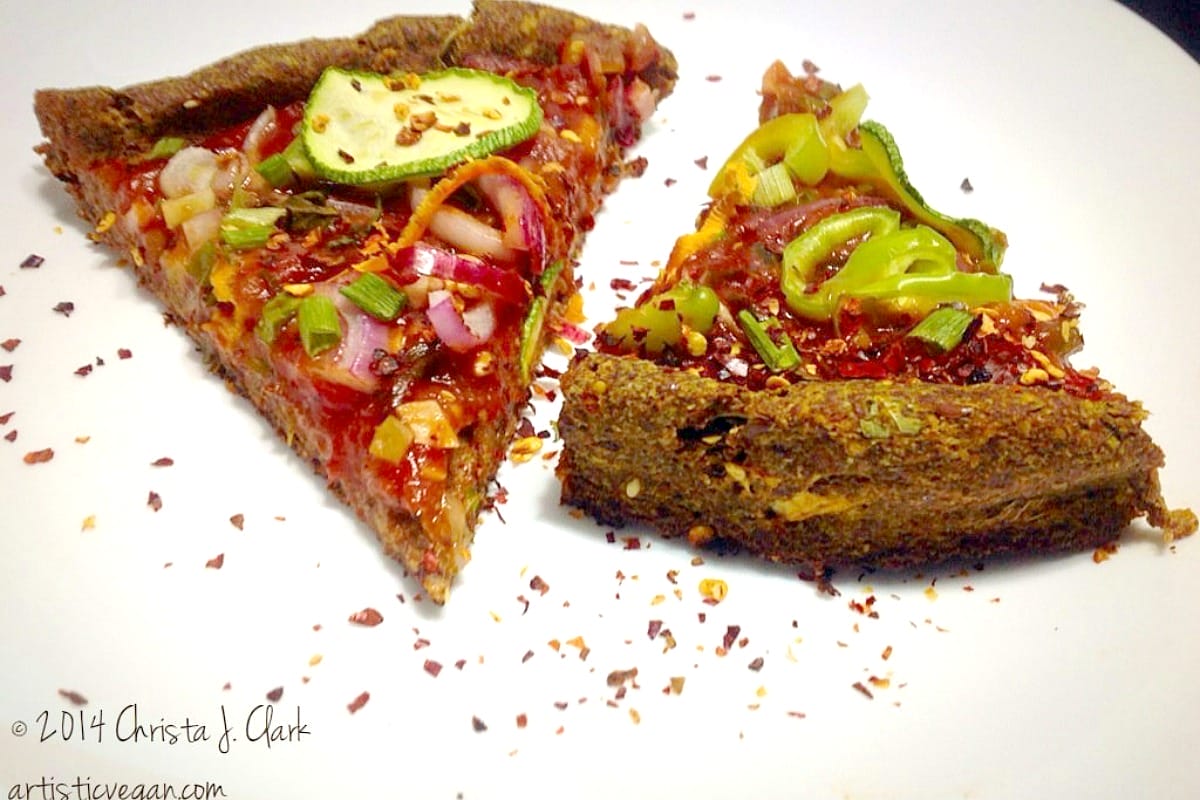 Flax Meal Pizza Crust