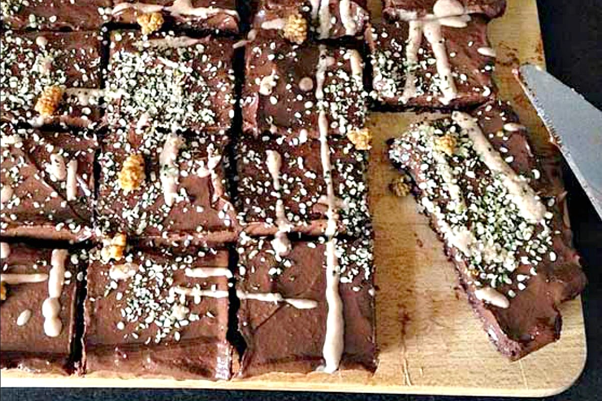 Raw Vegan Chocolate Brownie [Vegan, Gluten-Free]