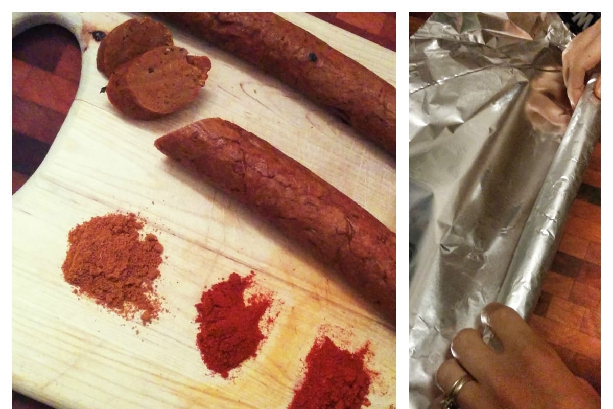 Spicy Vegan Andouille Sausage [Vegan]