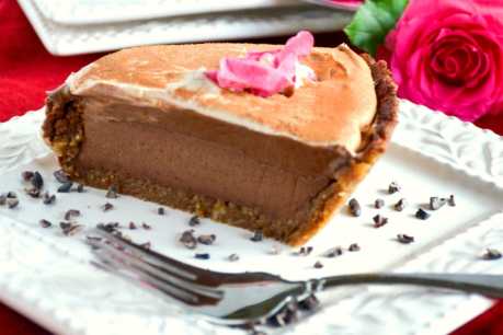 Vegan no-bake Mississippi mud pie
