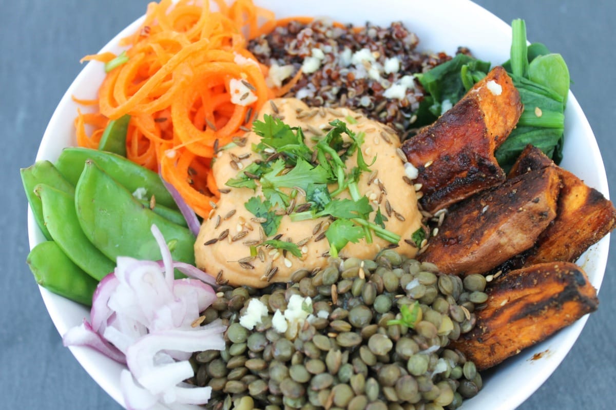 Puy Lentil and Red Pepper Hummus [Vegan, Gluten-Free]