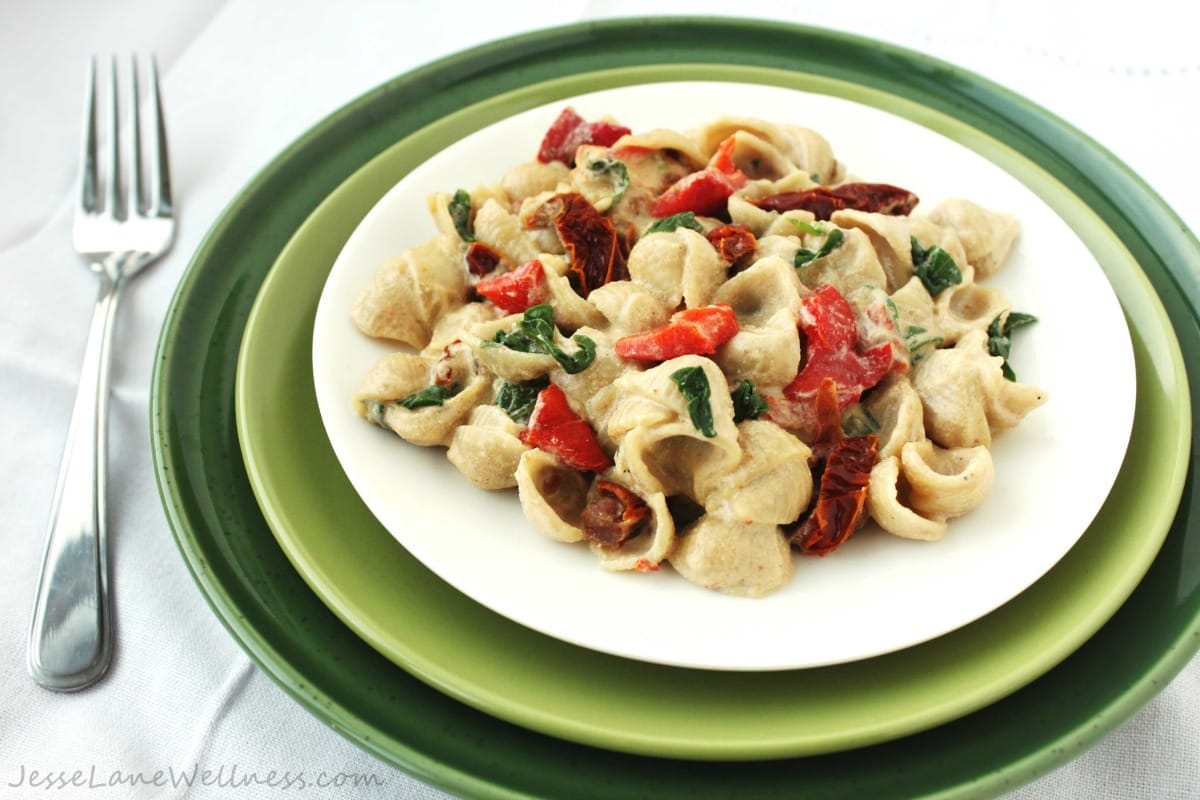 Vegan Alfredo Pasta [Gluten-Free]