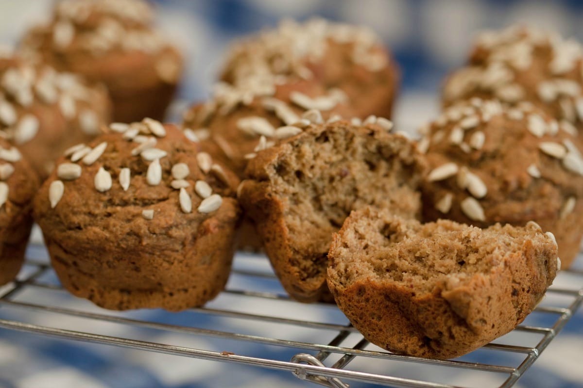 Sunflower Banana Muffins [Vegan, Gluten-Free]