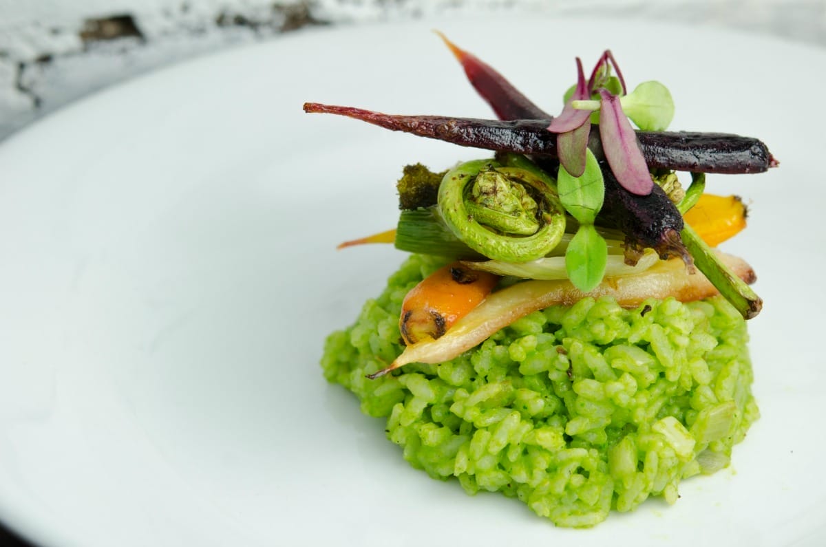 Fiddlehead Fern Risotto [Vegan, Gluten-Free]