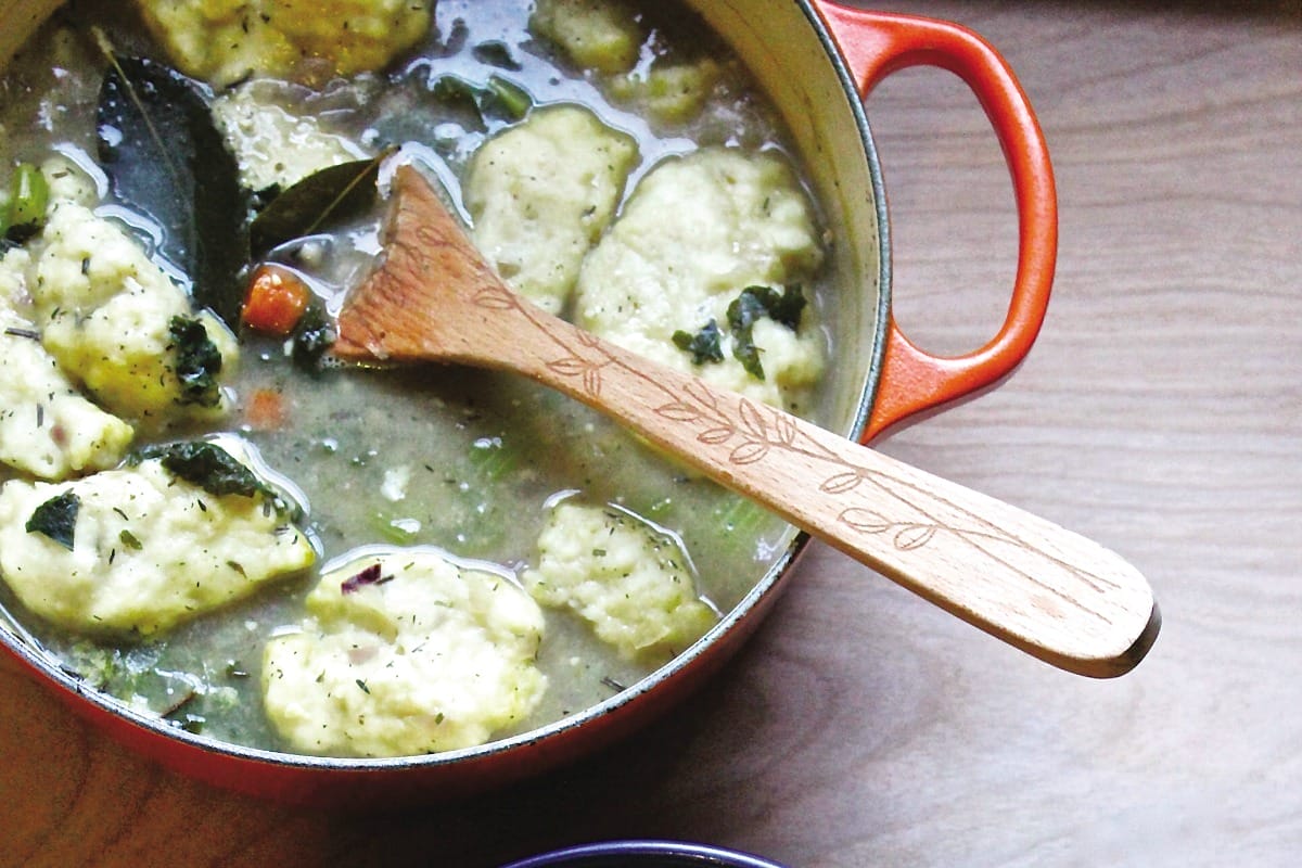Rosemary Chicklins and Dumplins Stew [Vegan]