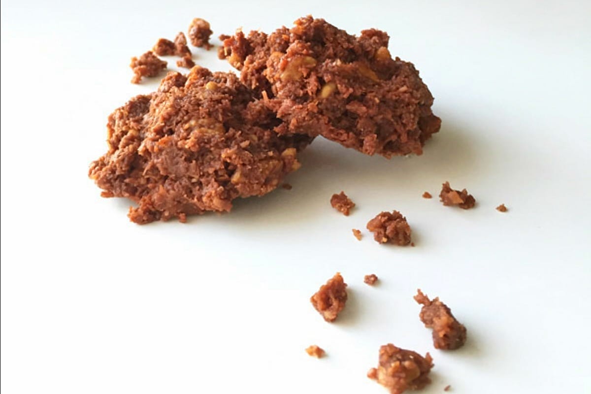 No Bake Almond Butter Chocolate Macaroons [Vegan, Gluten-Free]