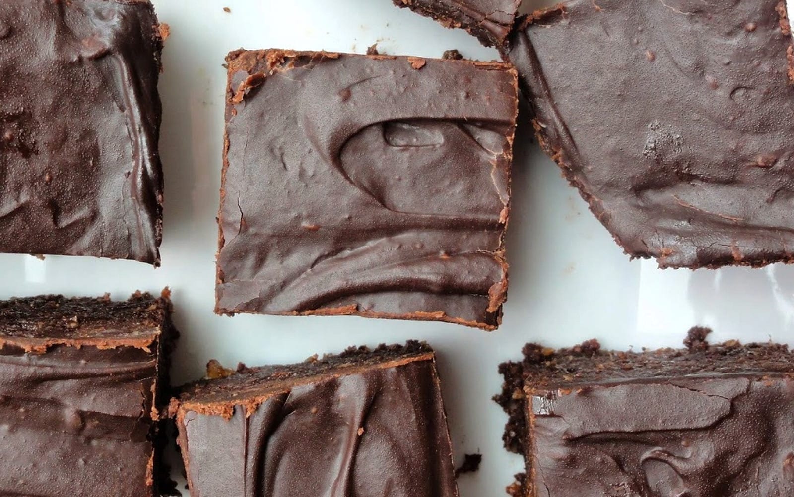 Raw Chili Chocolate Brownies With Fudge Glaze [Vegan, Gluten-Free]