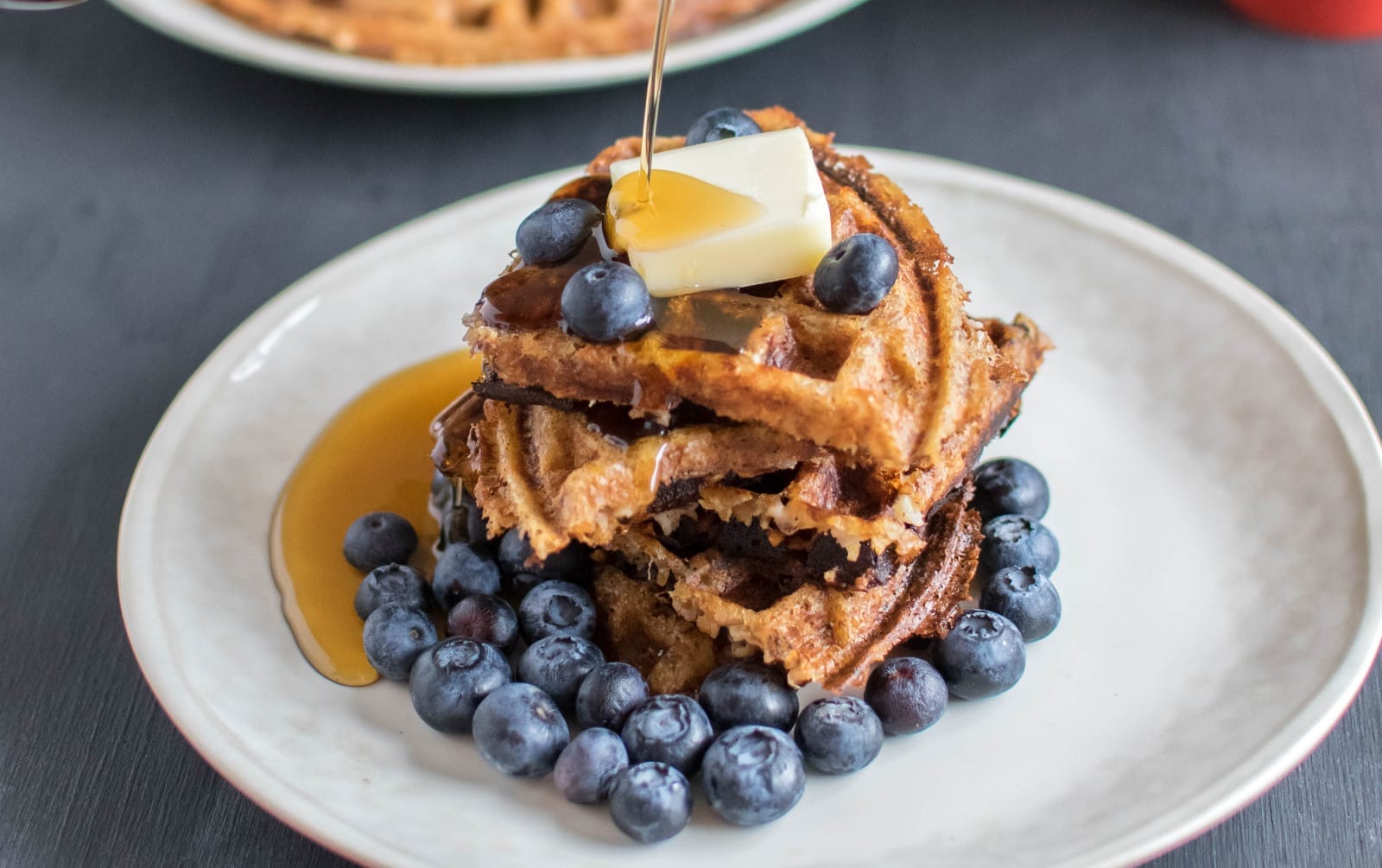 Peanut Butter Bulgur Waffles [Vegan]
