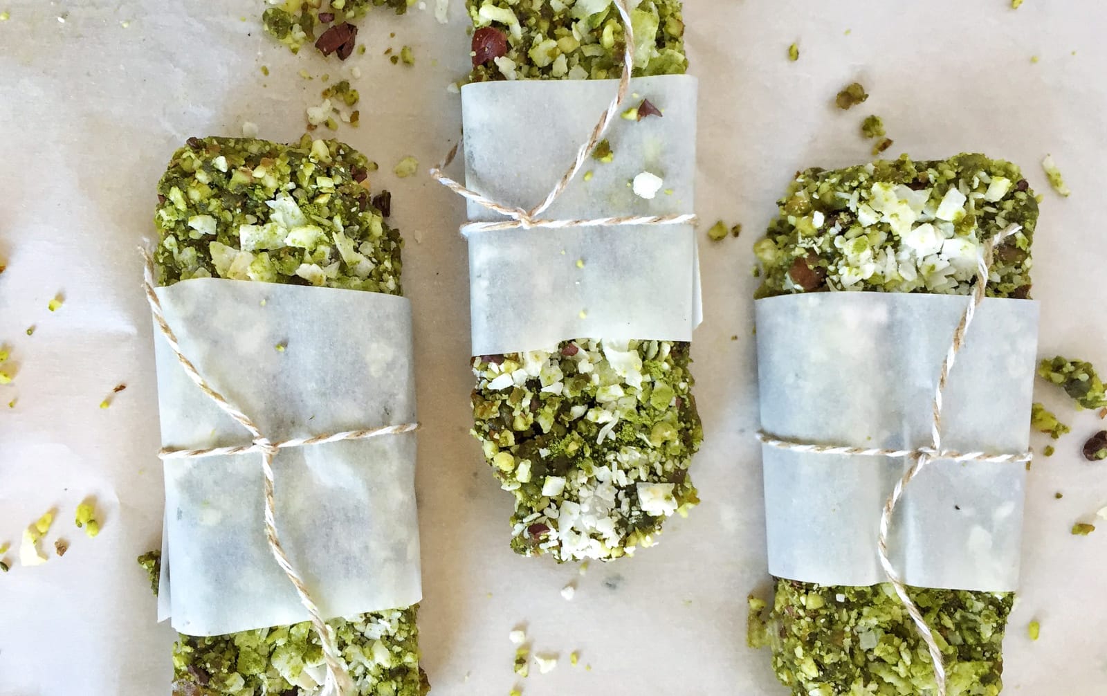 Coconut Matcha Energy Bars [Vegan, Raw, Gluten-Free]