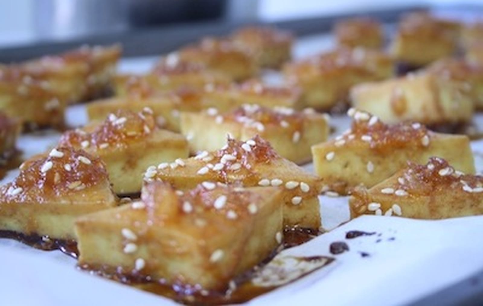 Sweet and Spicy Baked Pineapple Tofu [Vegan, Gluten-Free]