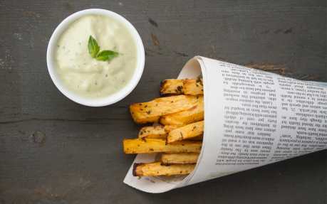 Rutabaga Fries With Basil Mayo [Vegan, Gluten-Free]