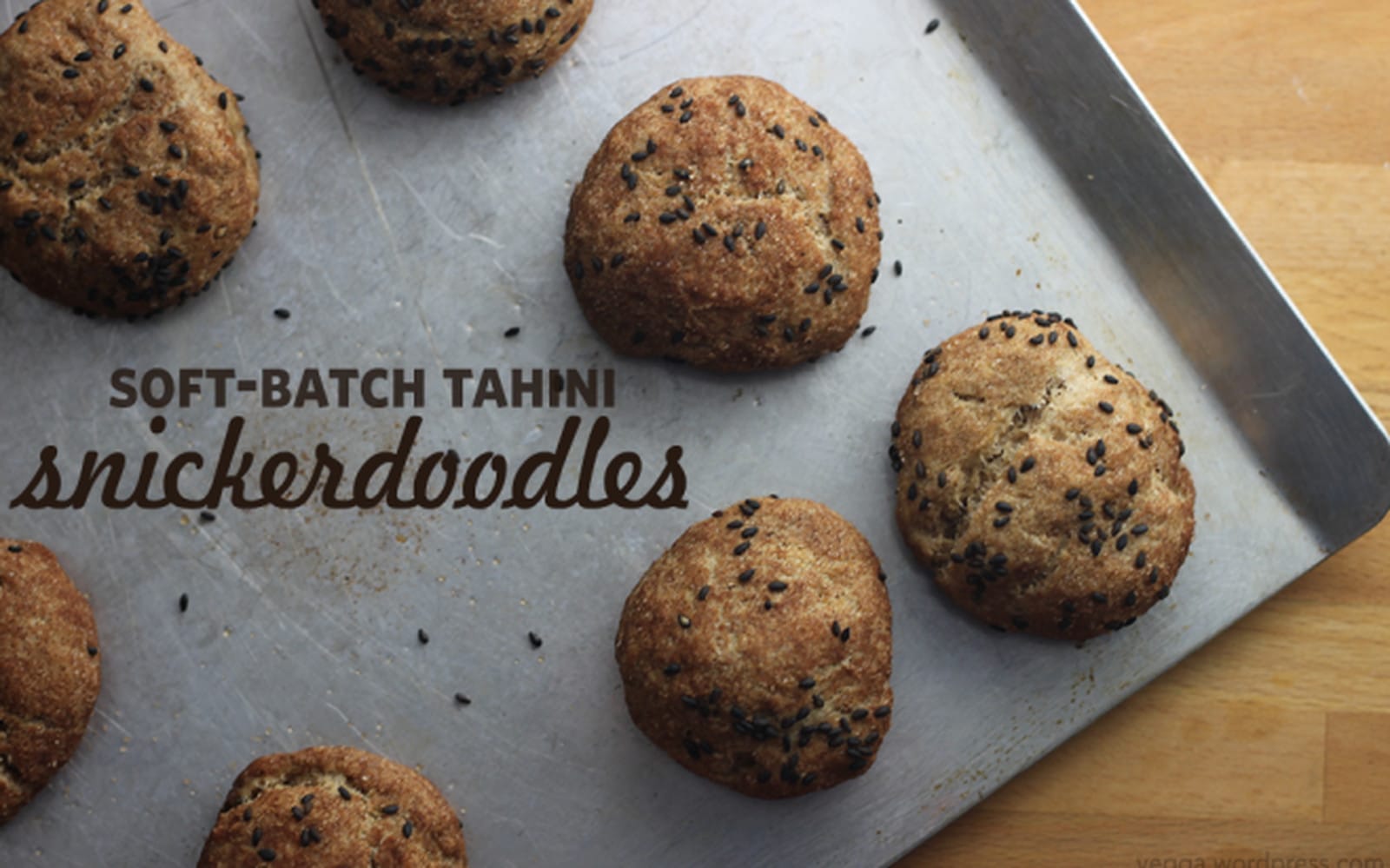 Soft-Batch Tahini Snickerdoodles [Vegan]