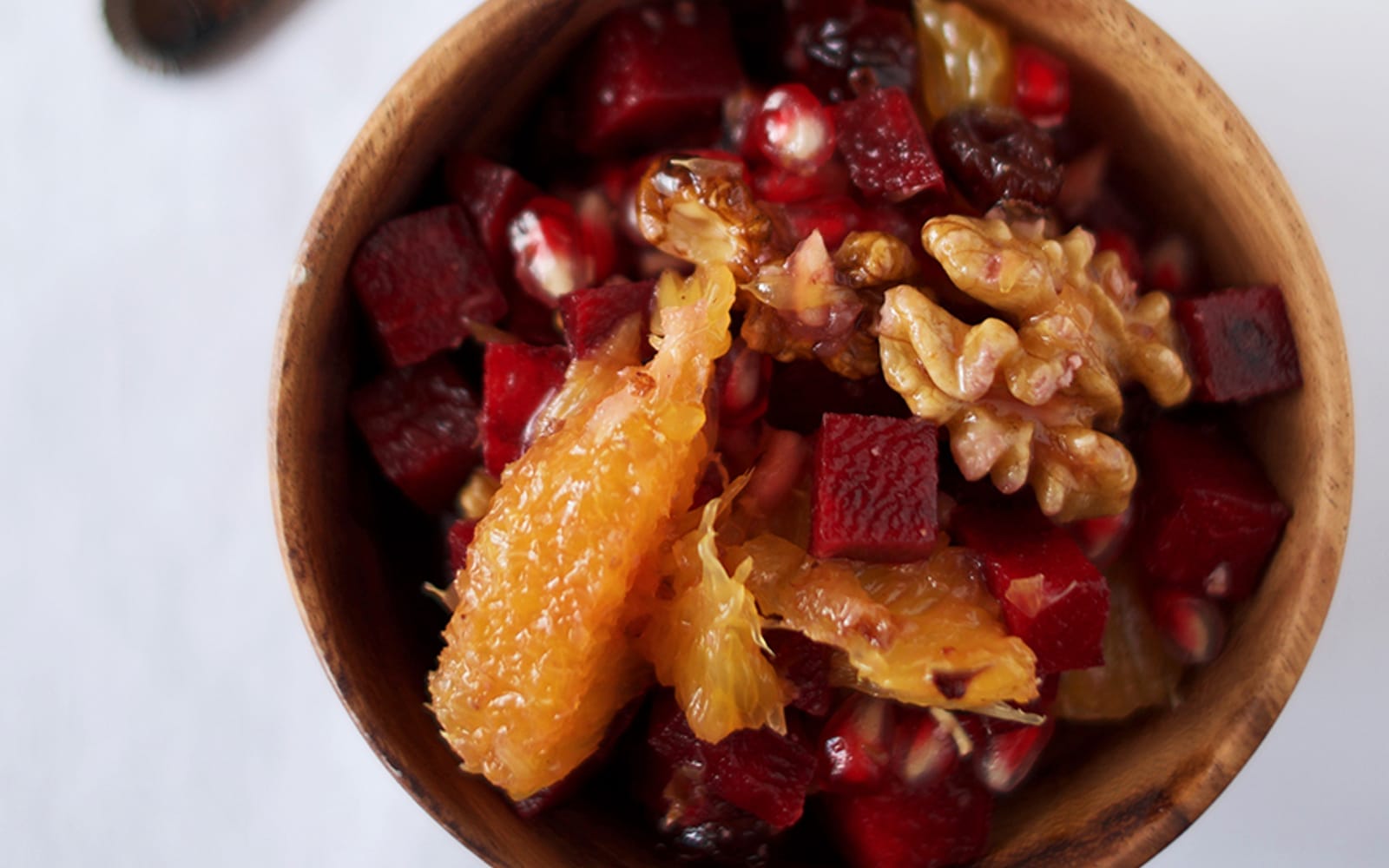 Citrus Walnut Beet Breakfast Bowl