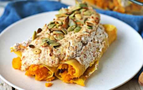 Pumpkin Cannelloni [Vegan, Gluten-Free]