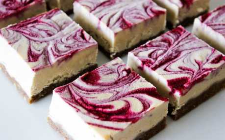 Raspberry Orange Cheesecake Bars