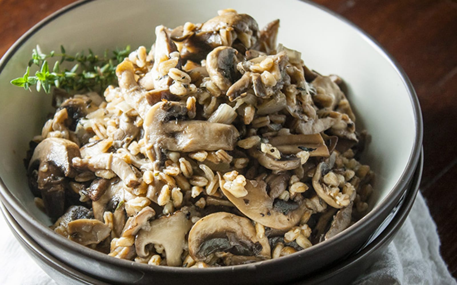 Sauteed Mushroom Farro