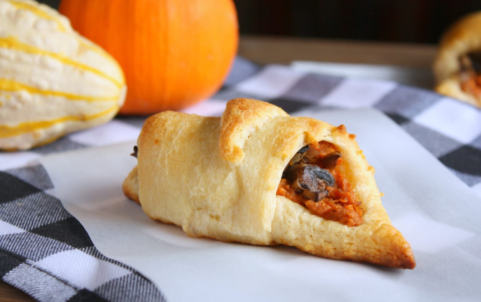 Savory Sweet Potato Fall Crescent Rolls [Vegan]