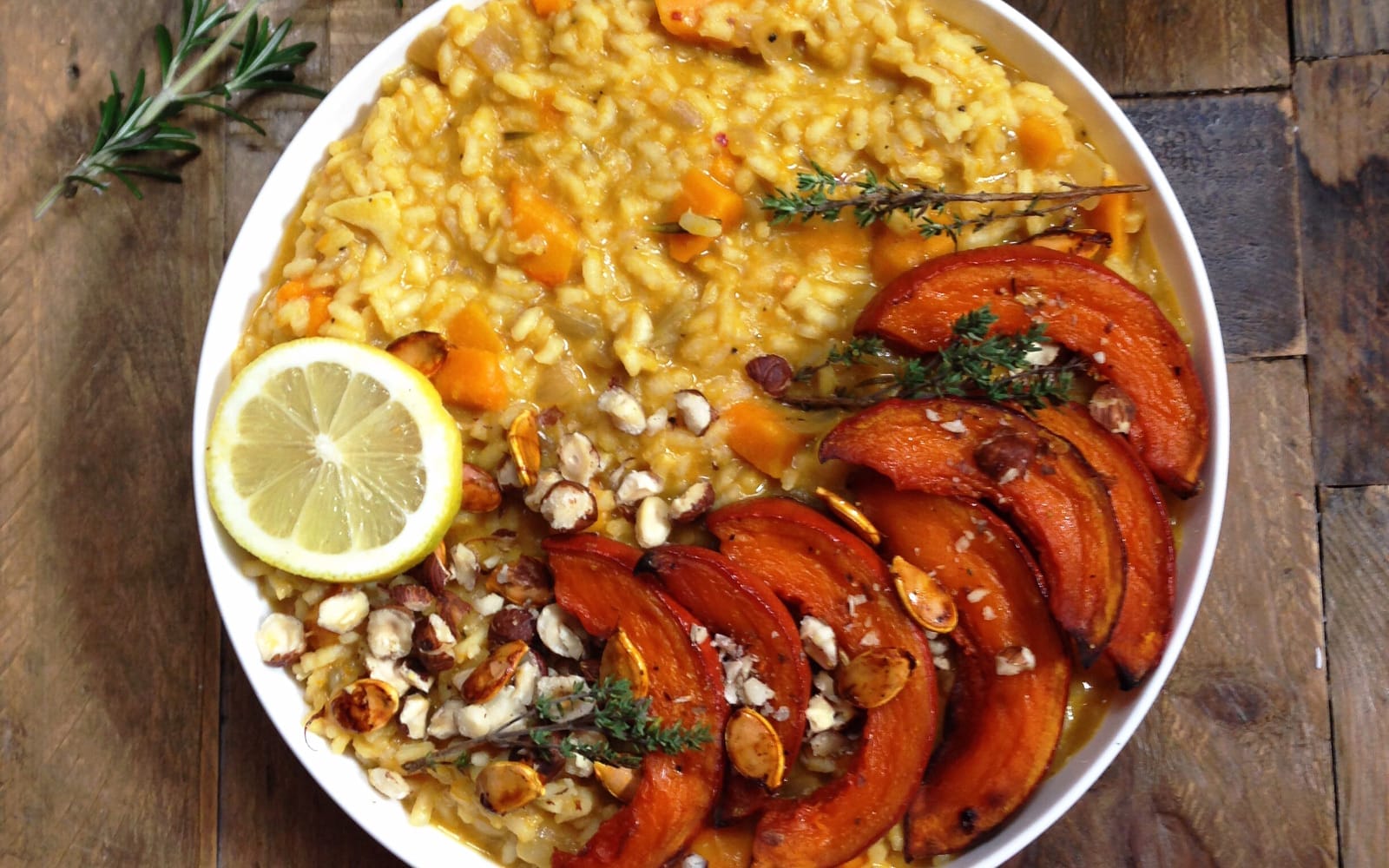 Lemony Butternut Squash Risotto