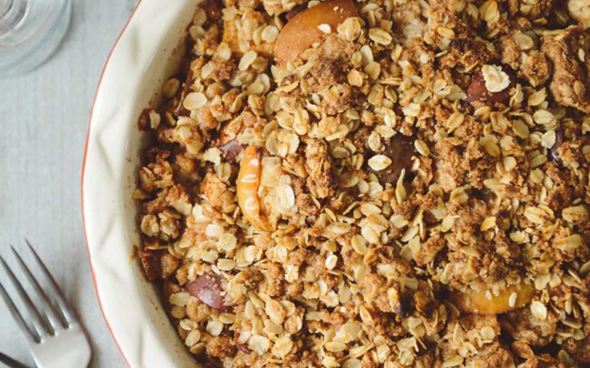 Pear and Apple Oat Crisp