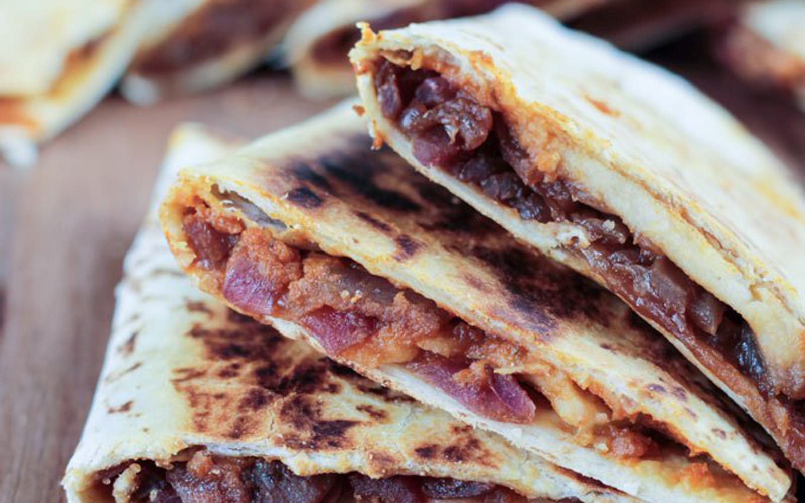 Pumpkin, Apple, and Caramelized Onion Quesadilla