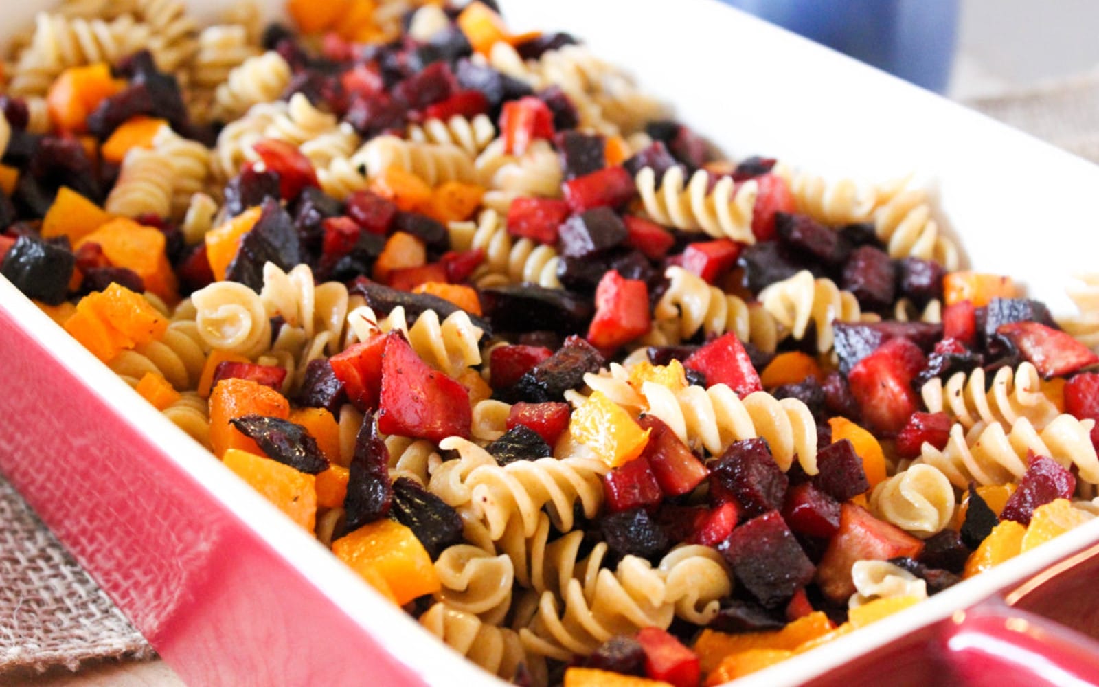 Roasted Veggie Pasta With Sage Cream Sauce