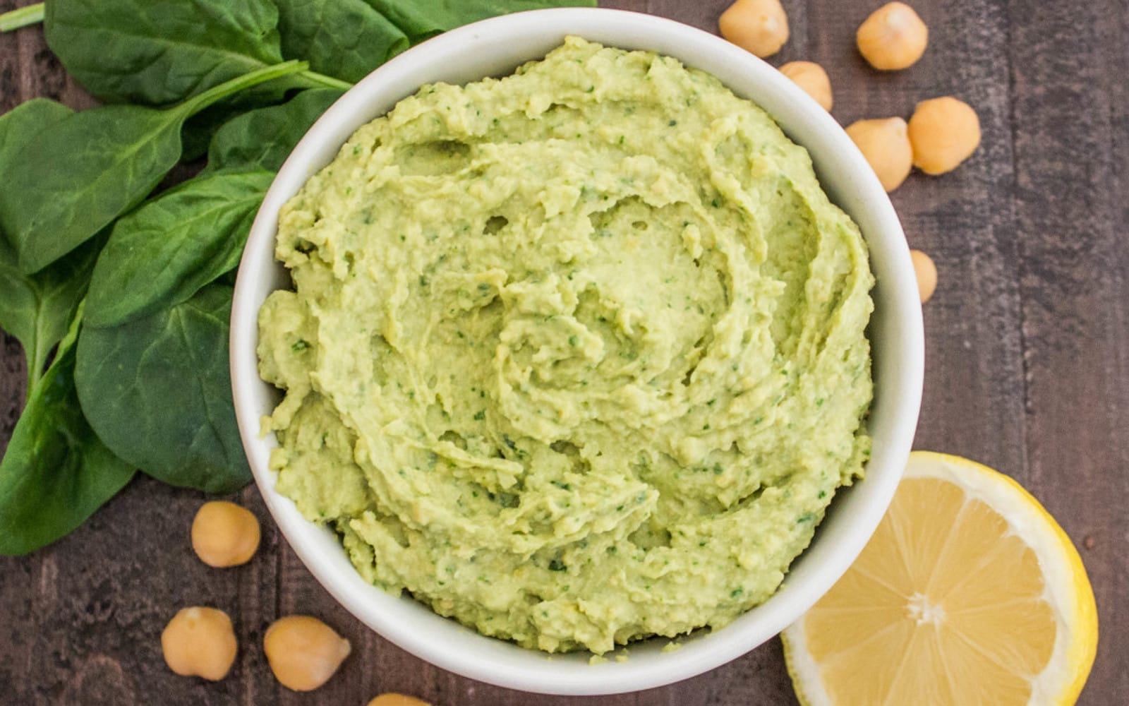 Spinach and Garlic Hummus