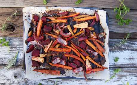 Tangerine Roasted Root Veggies