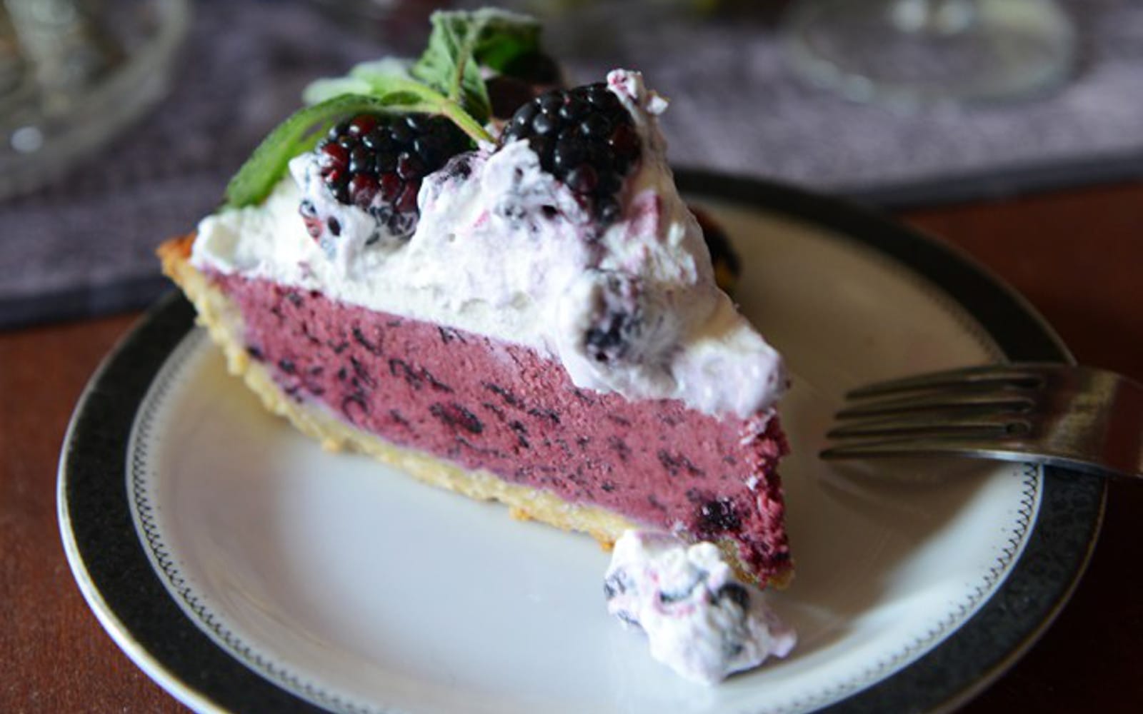 Vegan Frozen Blueberry Tart