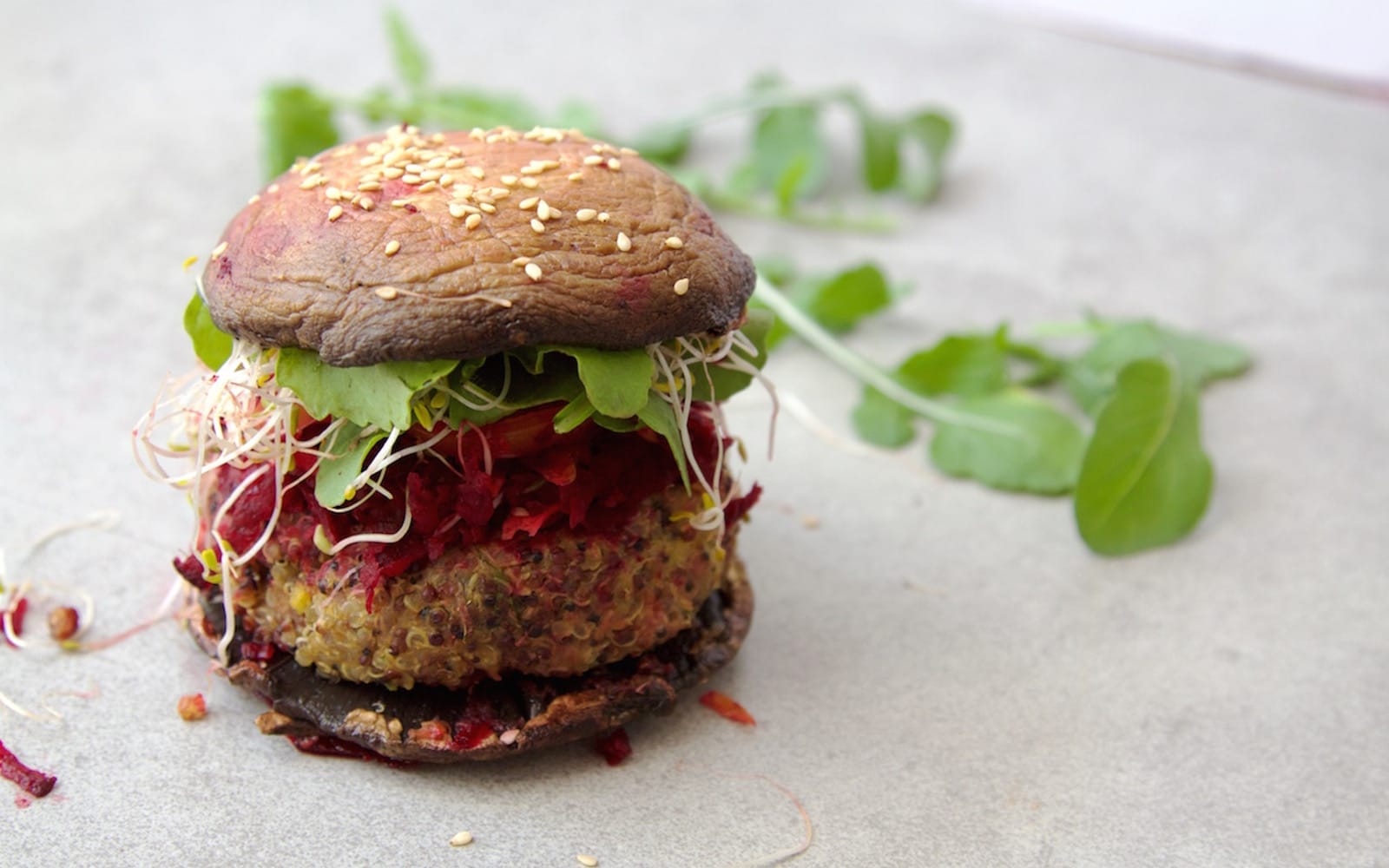 Sweet Potato and Quinoa Patties With a Butter Bean Tahini Sauce