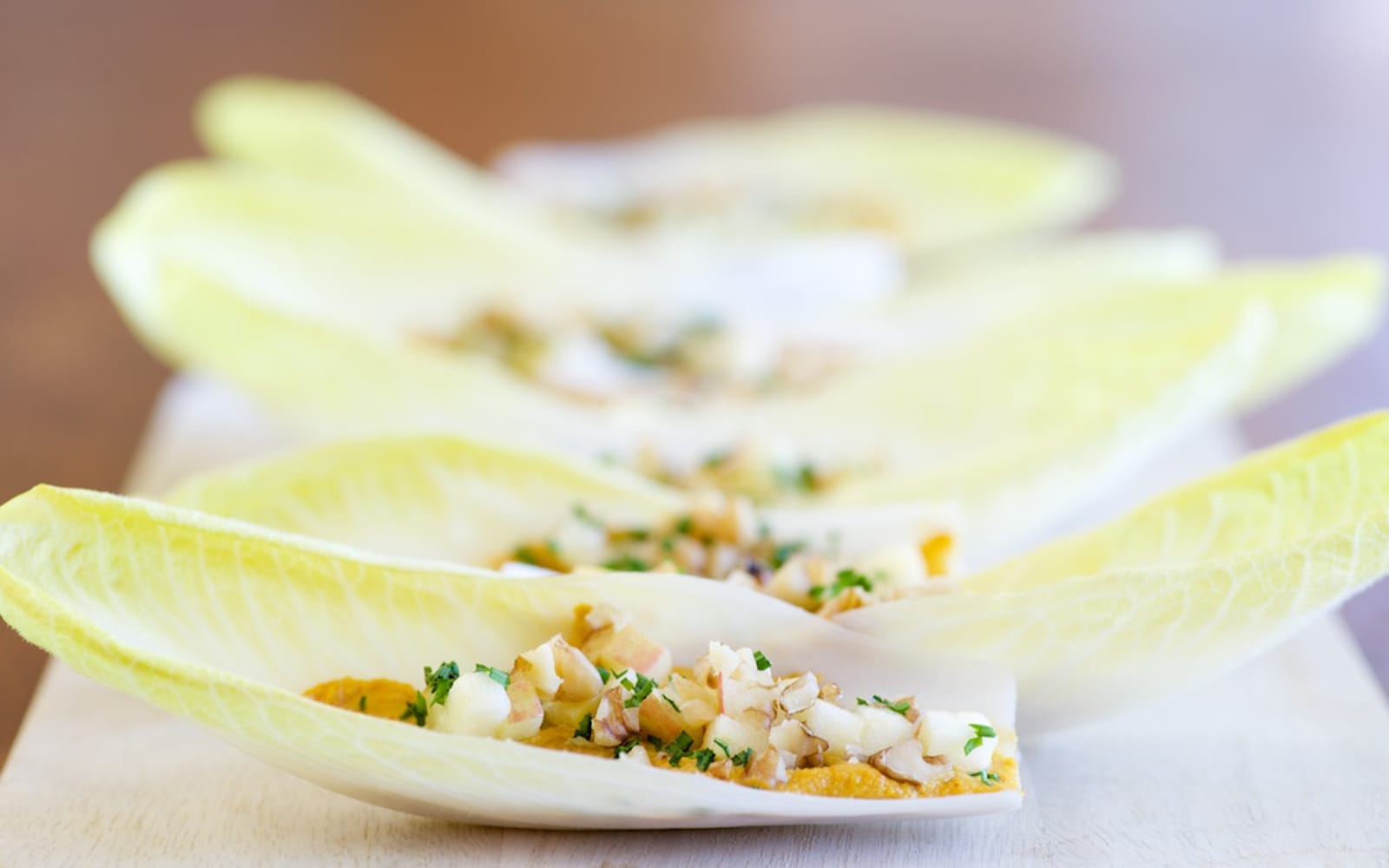 Endive Boats With Sun-Dried Tomato Cheese