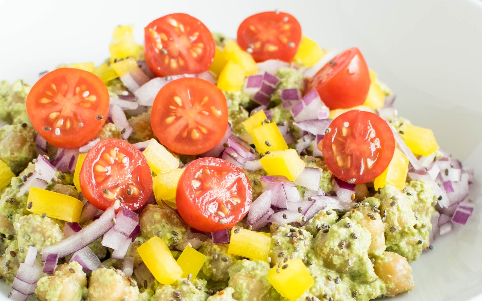 Chickpea Salad With Cilantro Dressing