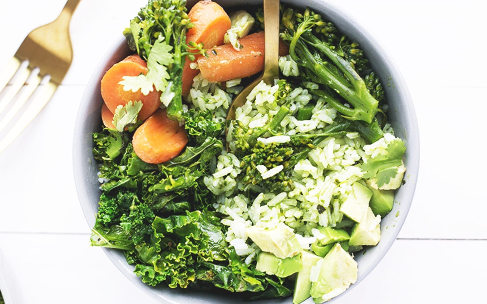 Green Detox Bowl With Thai Basil Pesto