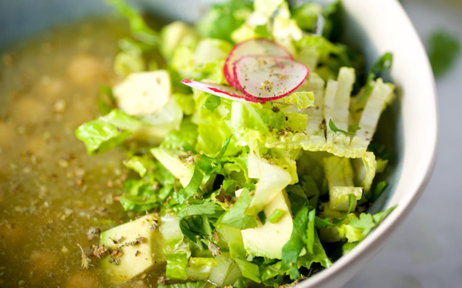 Mexican Green Pozole With Chickpeas