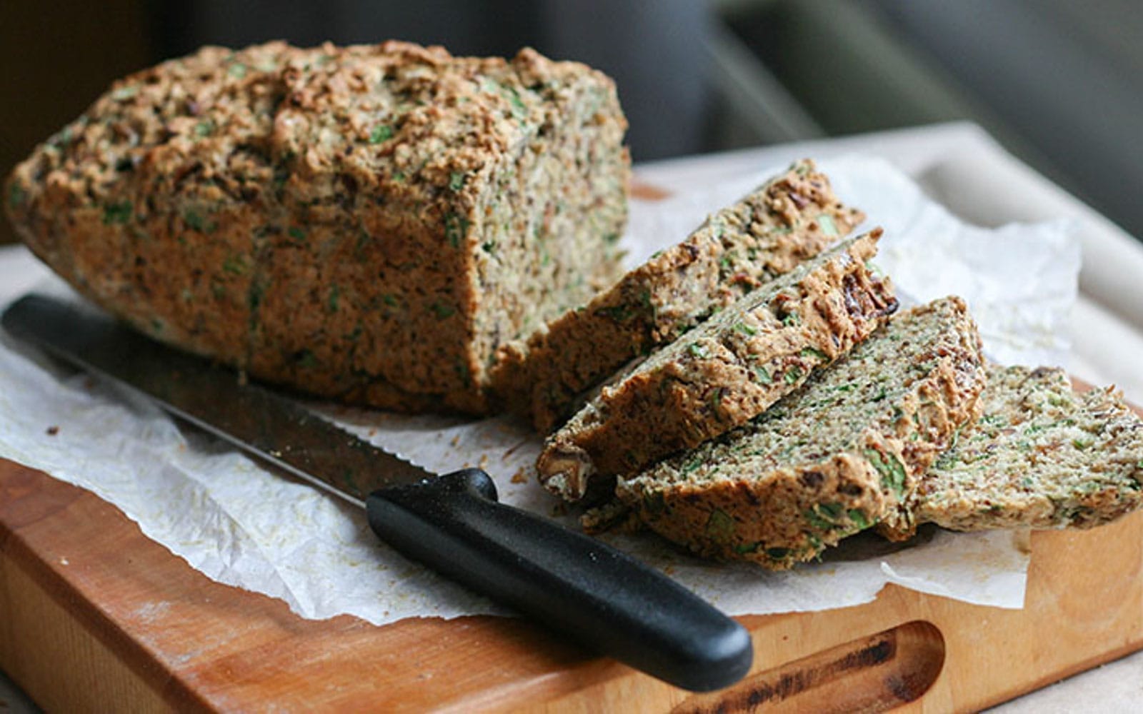 Caramelized Onion Spinach Bread