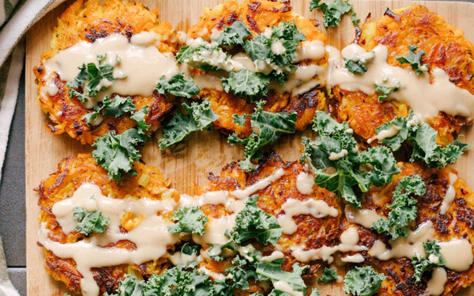 Sweet Potato and Apple Latkes