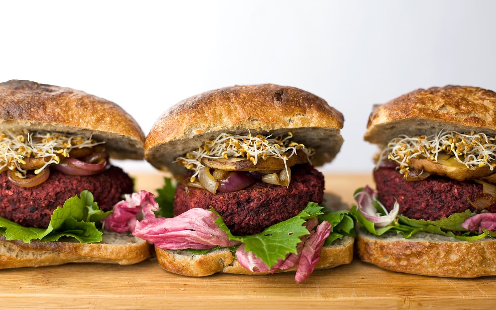 Beet and Black Bean Burgers