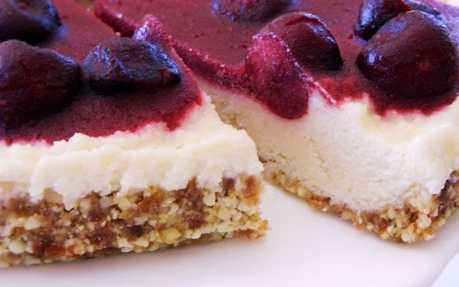 Raw Cherry Cheesecake