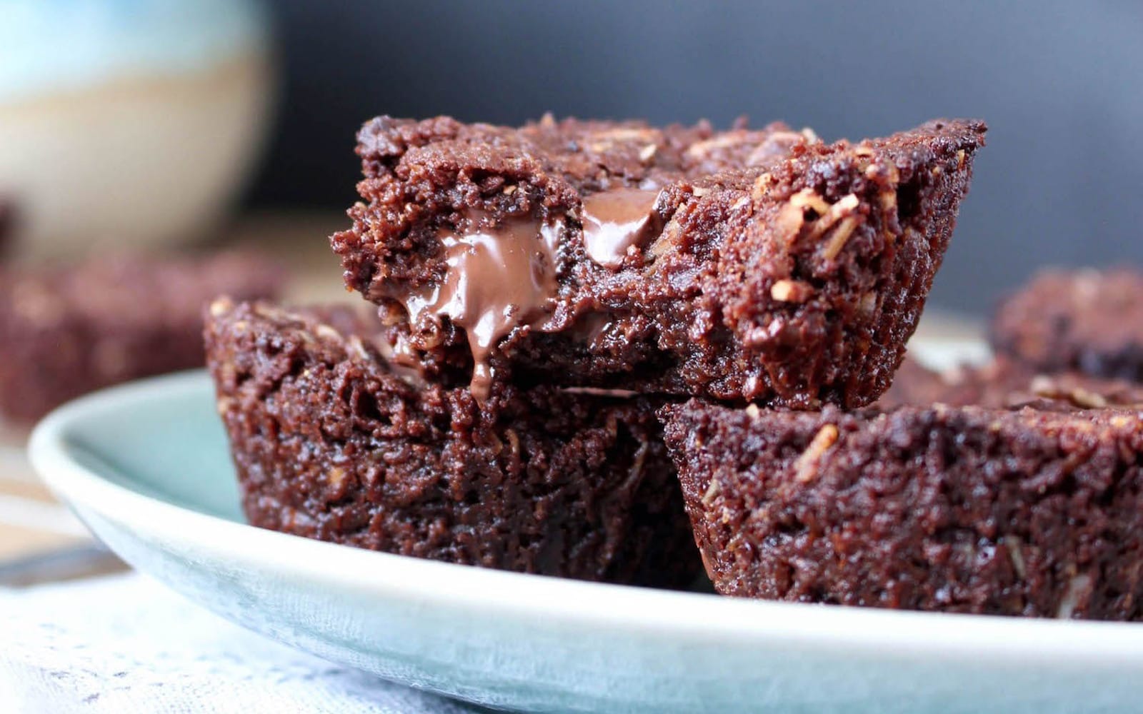Coconut Chocolate Chunk Brownies