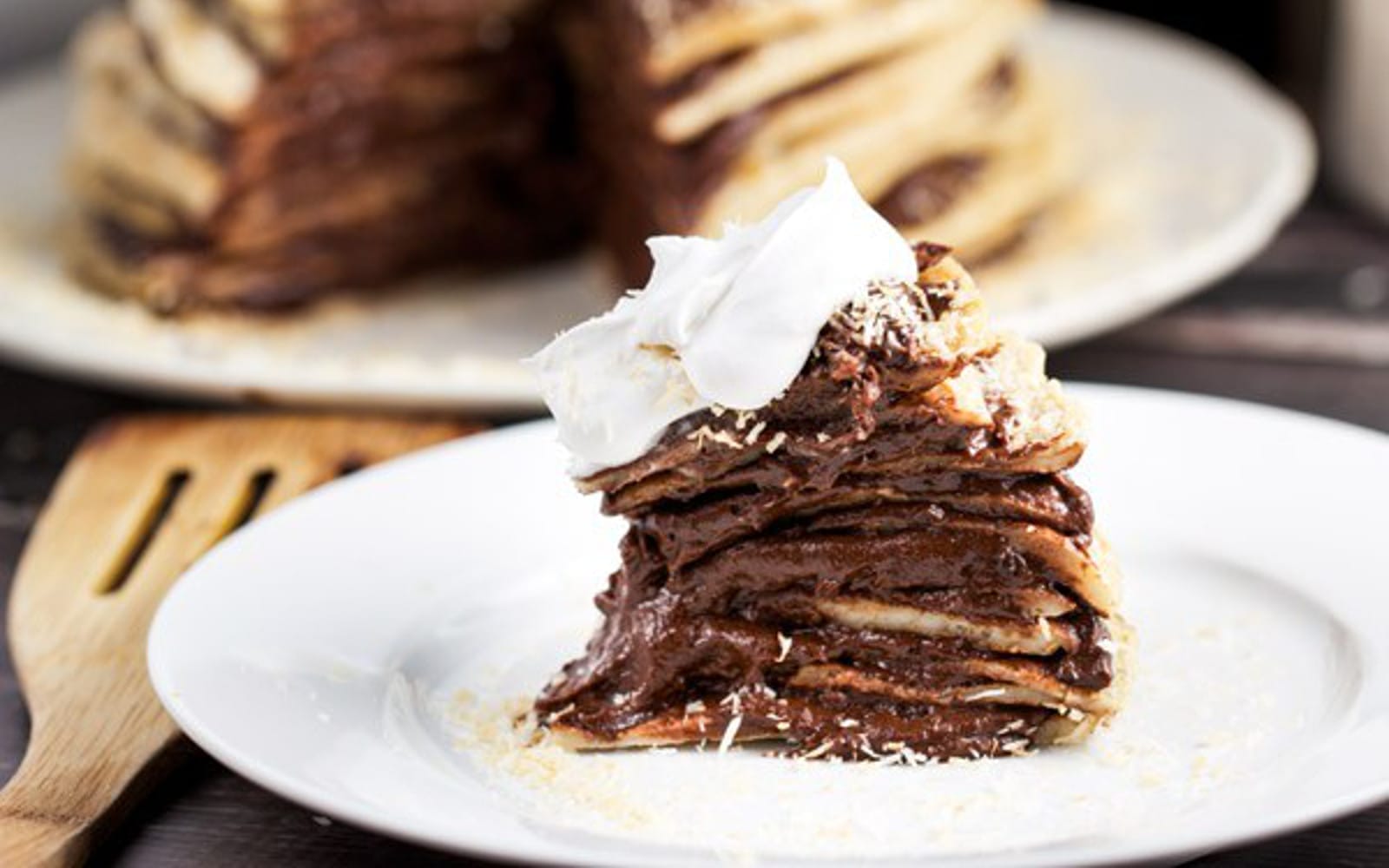 Whole Wheat Crepe Cake With Chocolate Mousse