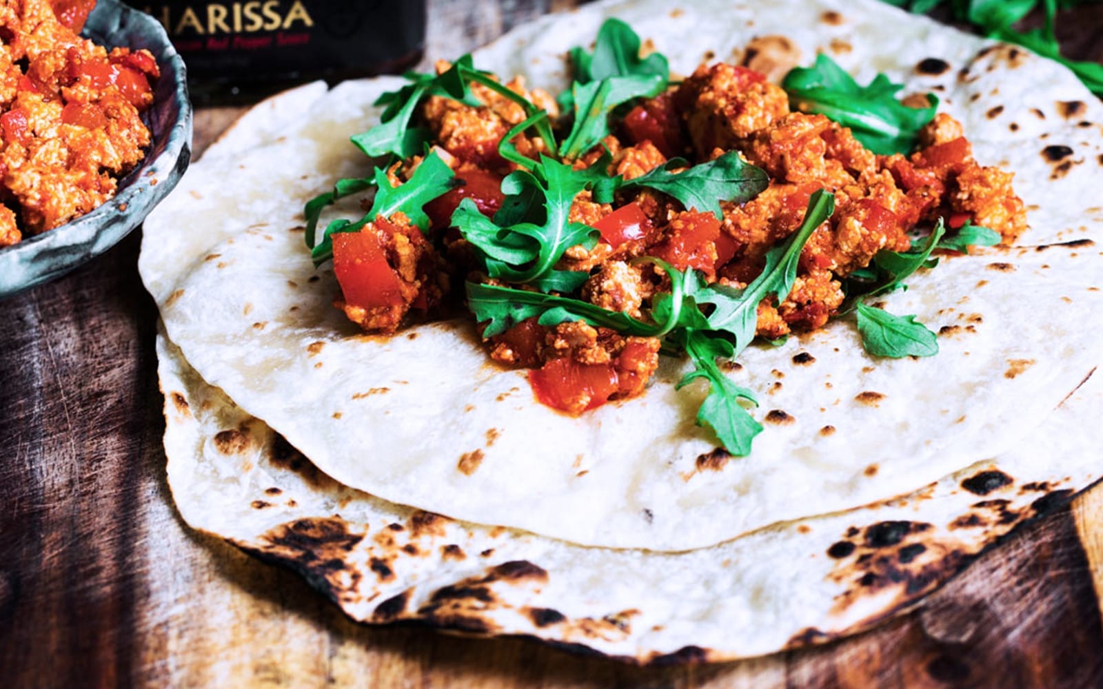 Harissa Tofu Scramble