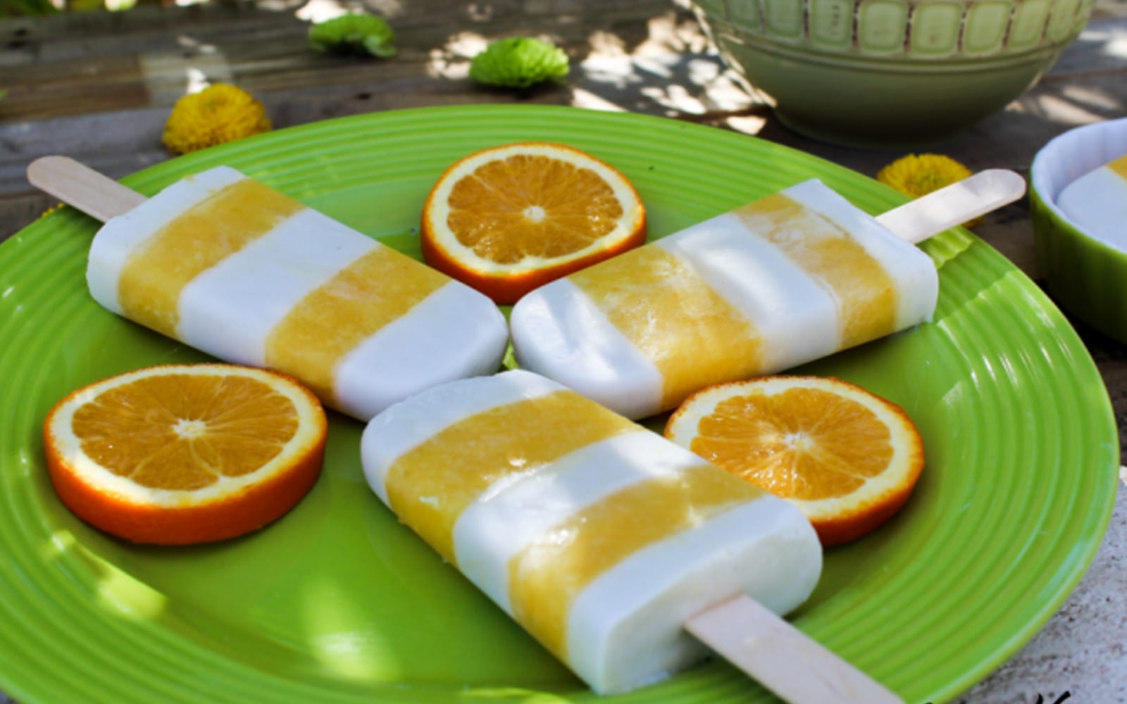 Vanilla Coconut Orange Creamsicles