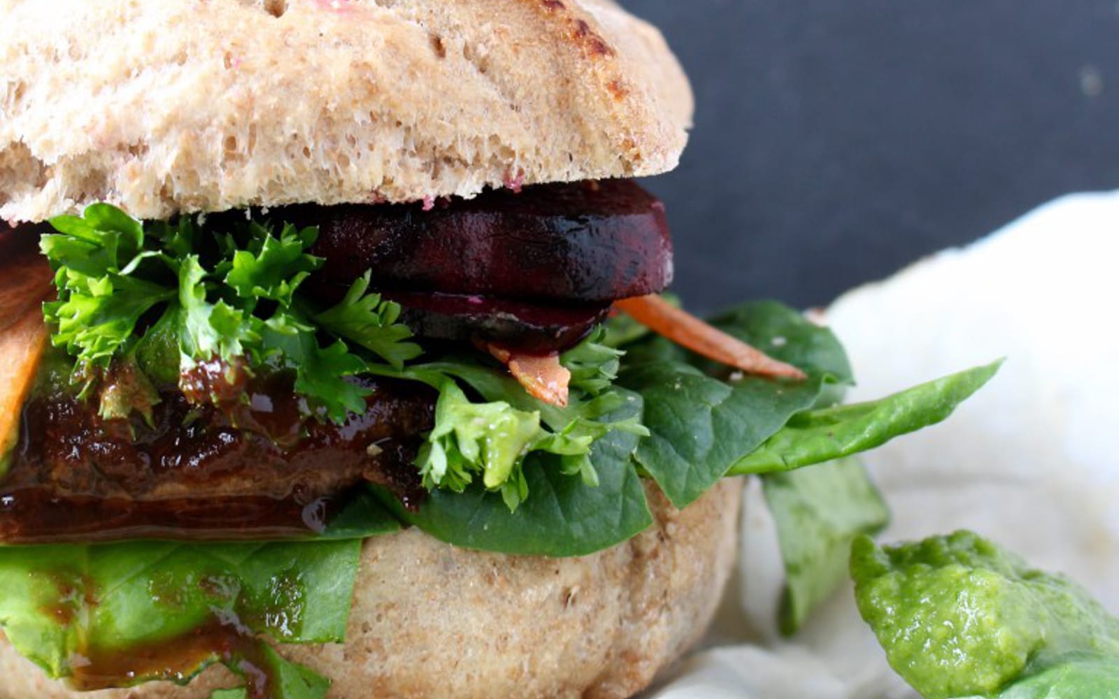 Smoky Marinated Portobello Burgers