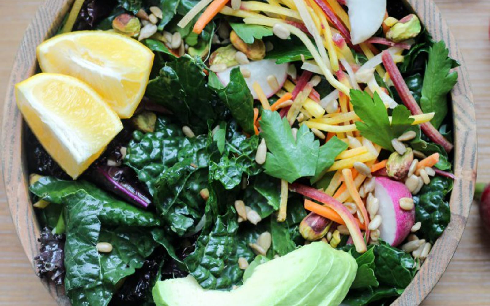 Spring Salad With Cilantro Tahini Dressing