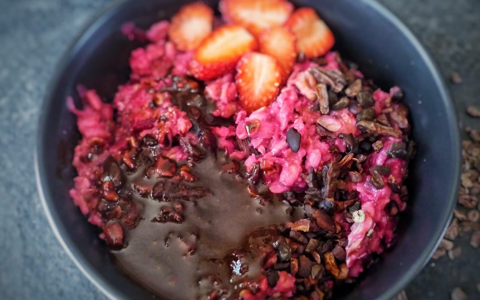 Beetroot Cake Porridge