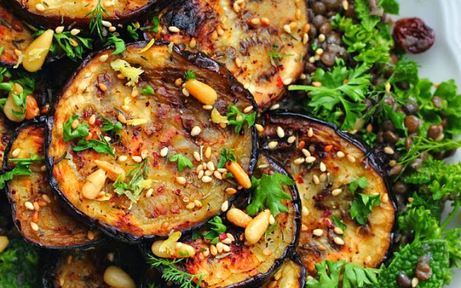 Grilled Eggplant Salad