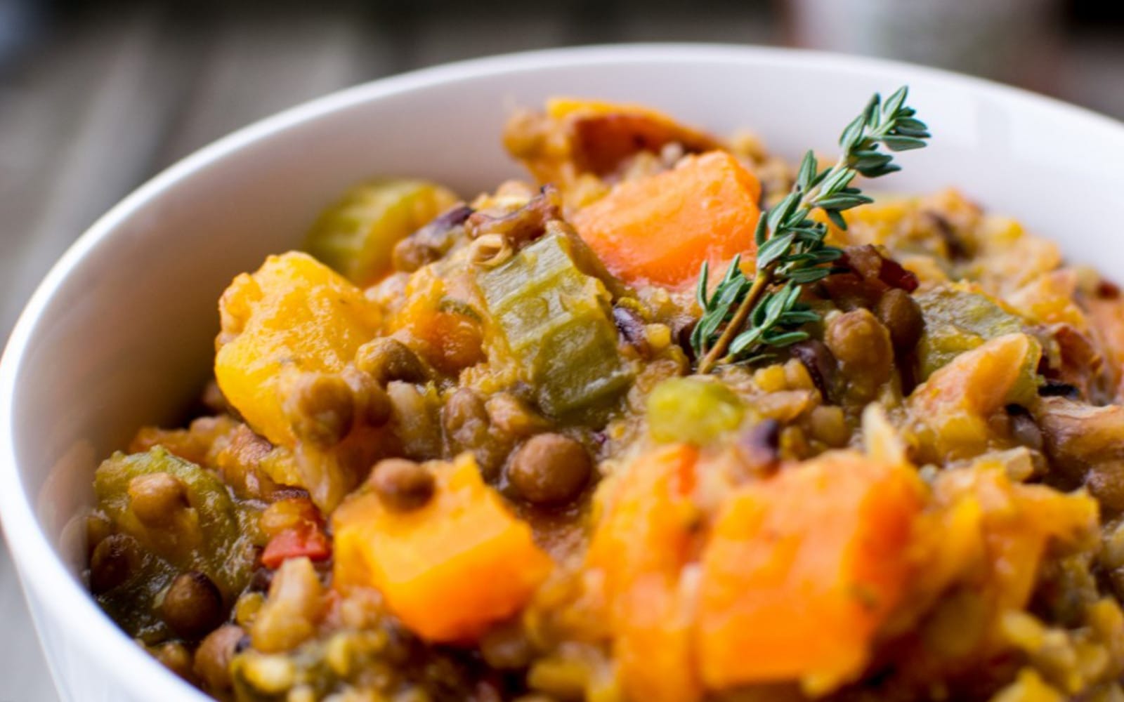 Mixed Herb Lentil and Wild Rice Soup 4