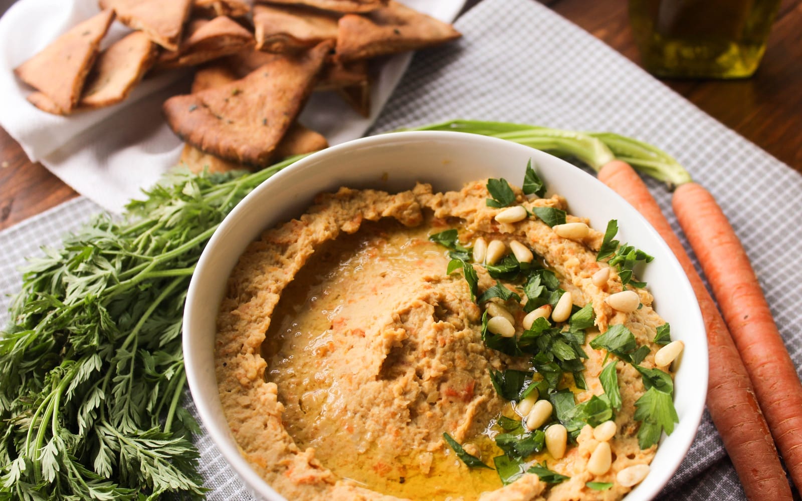 Roasted Balsamic Carrot Hummus